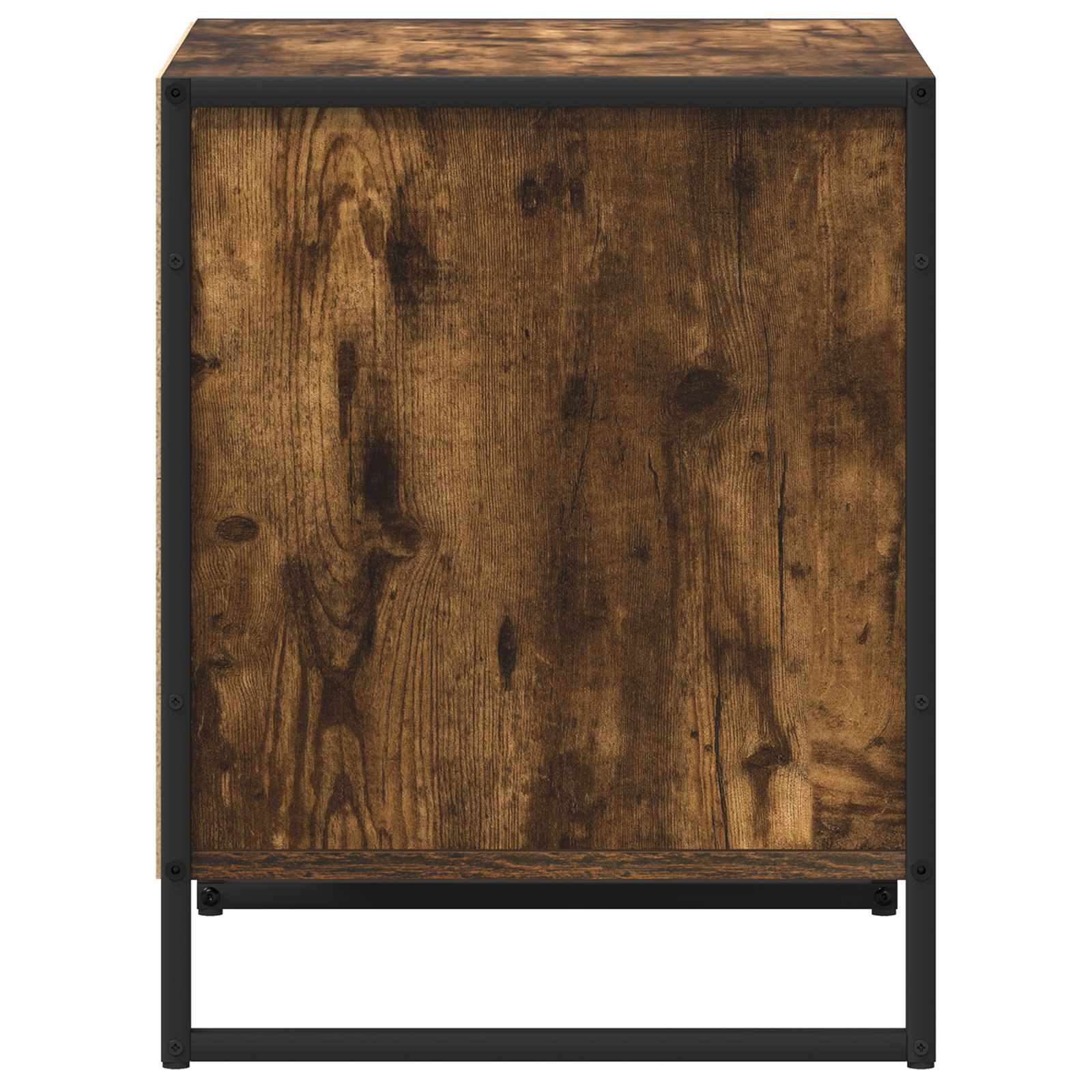 vidaXL Bedside Table Smoke Oak 50 x 39.5 x 50 cm Engineered Wood 6
