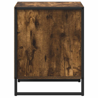 vidaXL Bedside Table Smoke Oak 50 x 39.5 x 50 cm Engineered Wood 6