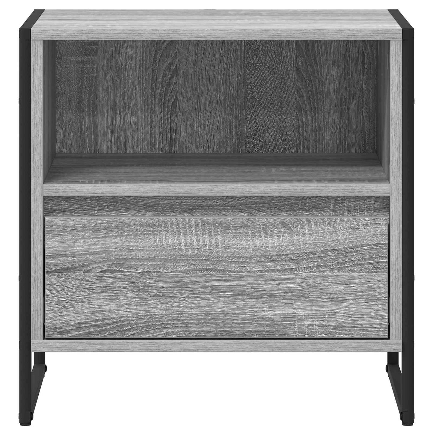 vidaXL Bedside Table Grey Sonoma 50 x 39.5 x 50 cm Engineered Wood 5