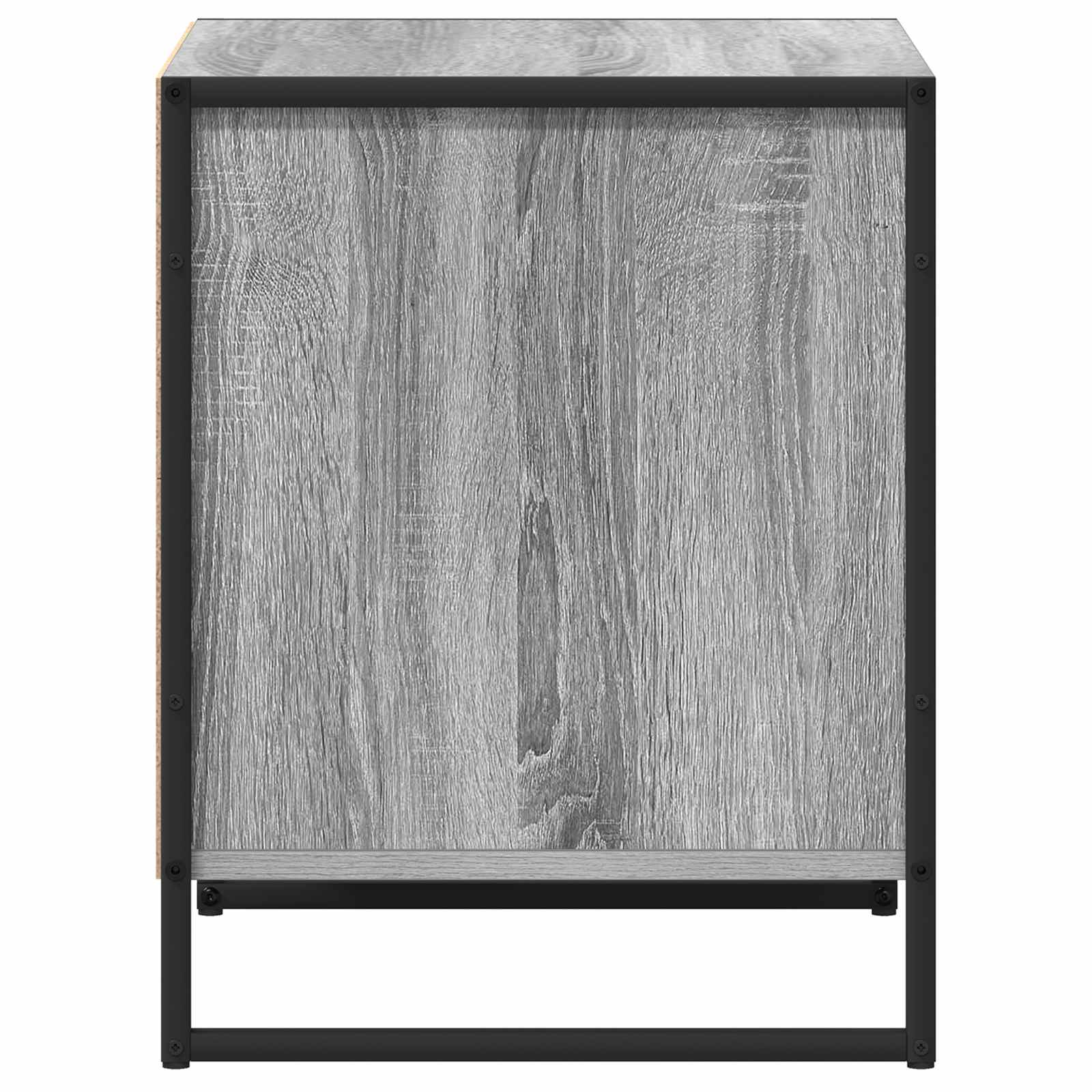 vidaXL Bedside Table Grey Sonoma 50 x 39.5 x 50 cm Engineered Wood 6