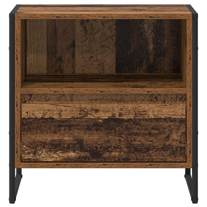 vidaXL Bedside Table Old Wood 50 x 39.5 x 50 cm Engineered Wood 5