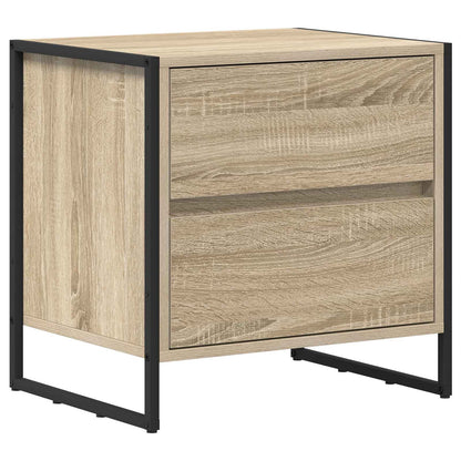 vidaXL Bedside Table Sonoma 50 x 39.5 x 50 cm Engineered Wood 2
