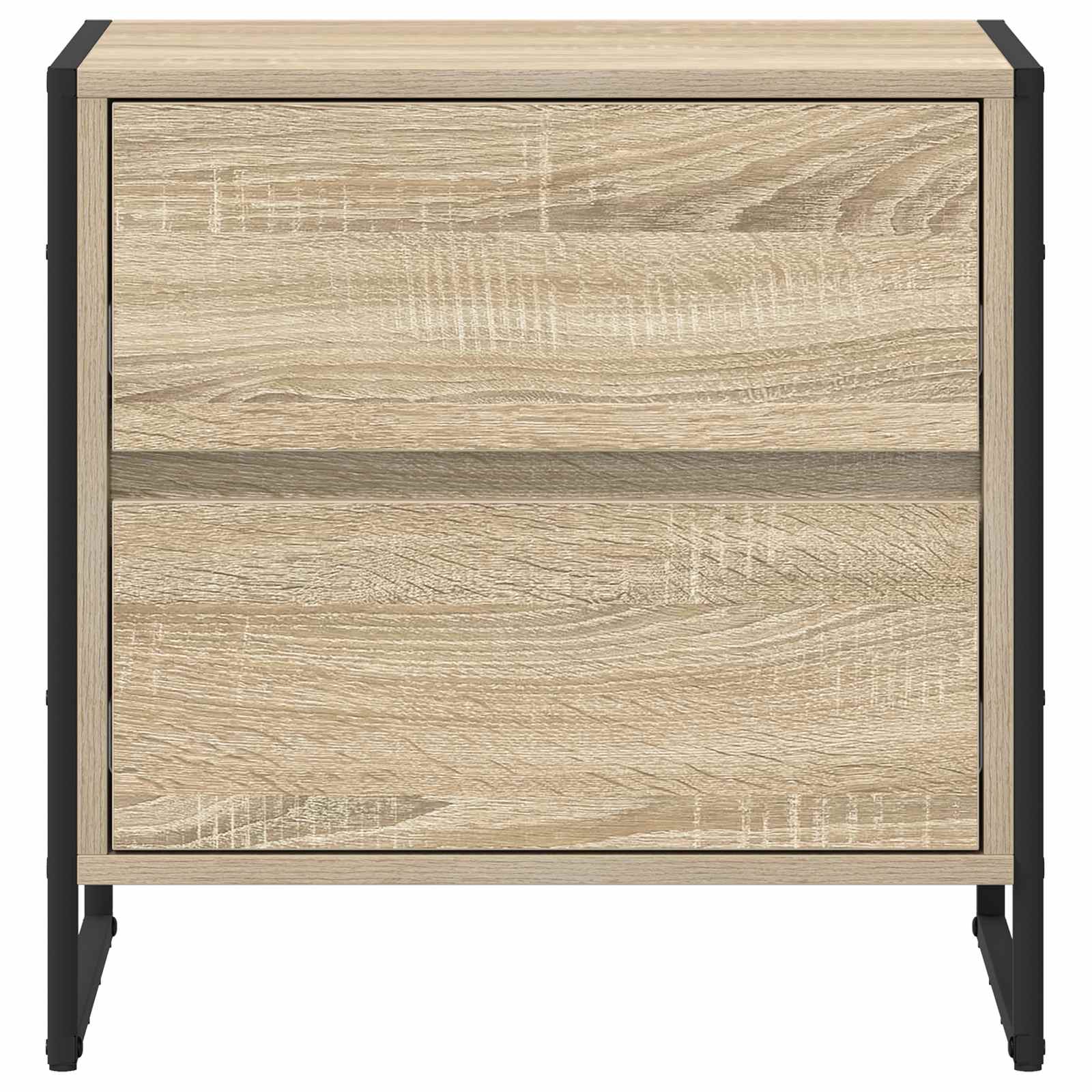 vidaXL Bedside Table Sonoma 50 x 39.5 x 50 cm Engineered Wood 5