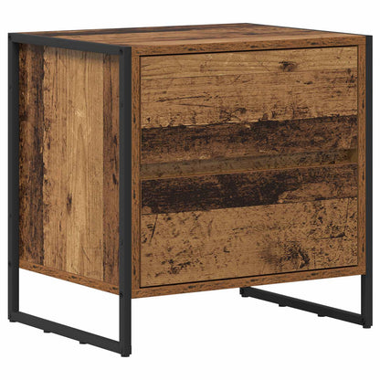 vidaXL Bedside Table Old Wood 50 x 39.5 x 50 cm Engineered Wood 2