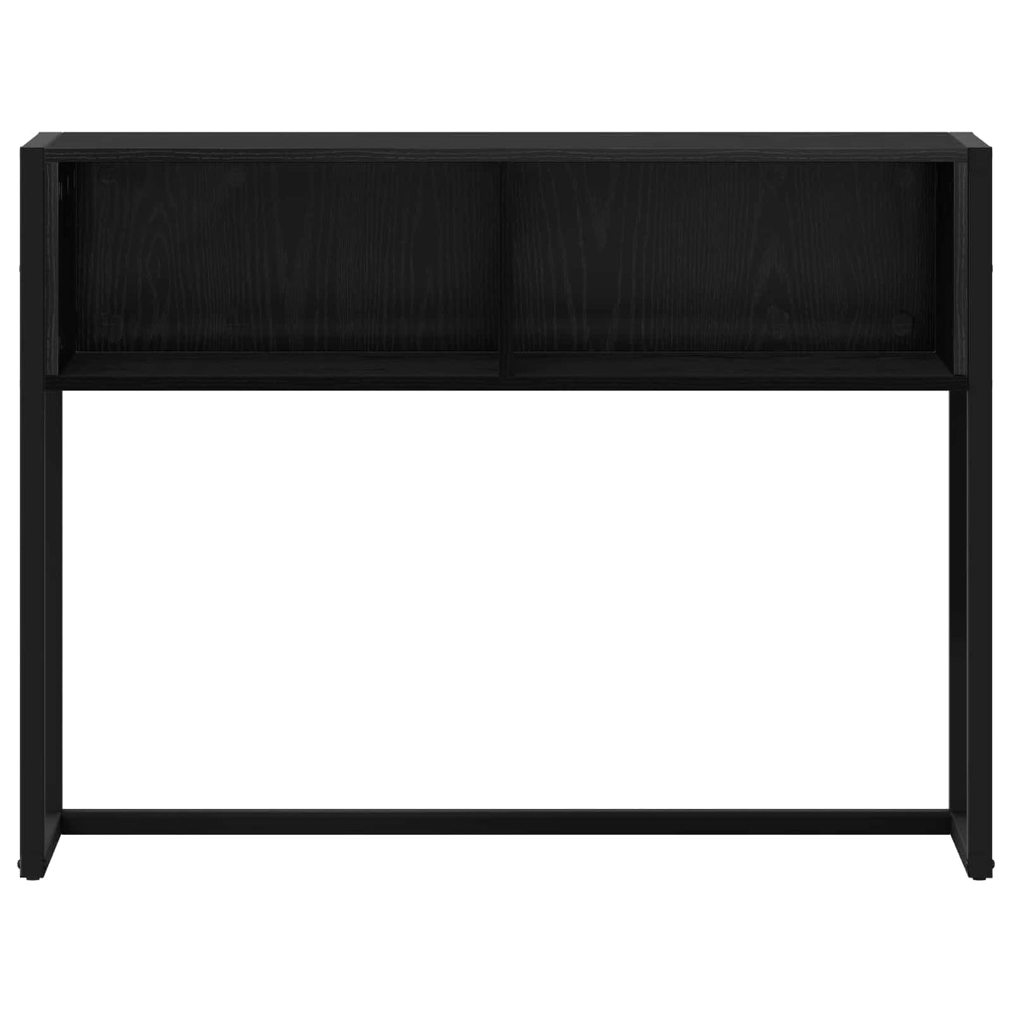 vidaXL End Table Black Oak 100 x 36 x 75 cm Engineered Wood 5