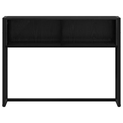 vidaXL End Table Black Oak 100 x 36 x 75 cm Engineered Wood 5