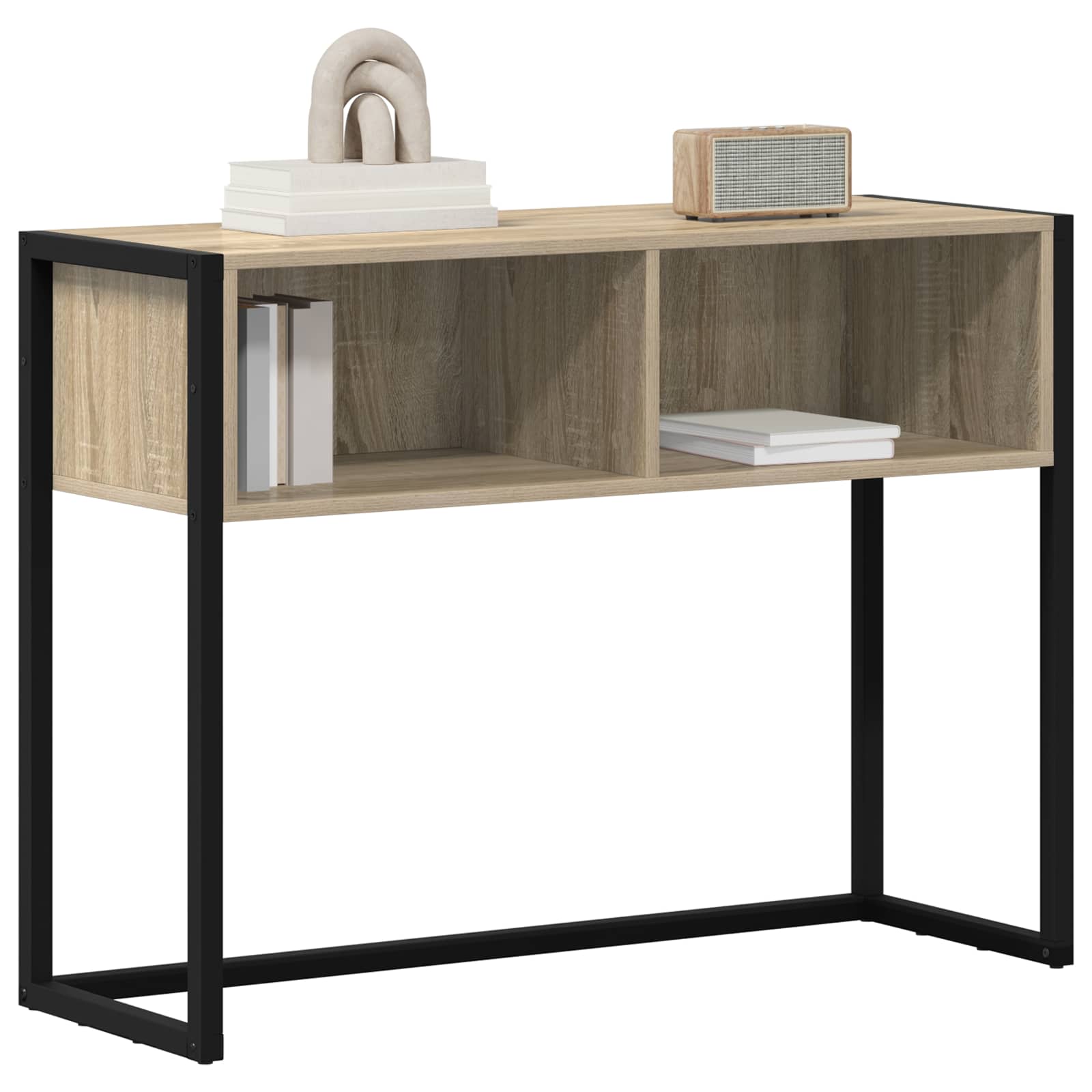 vidaXL End Table Sonoma 100 x 36 x 75 cm Engineered Wood 3