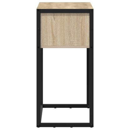 vidaXL End Table Sonoma 100 x 36 x 75 cm Engineered Wood 6