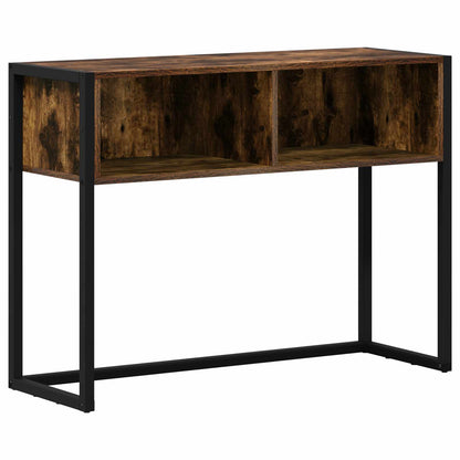 vidaXL End Table Smoke Oak 100 x 36 x 75 cm Engineered Wood 2
