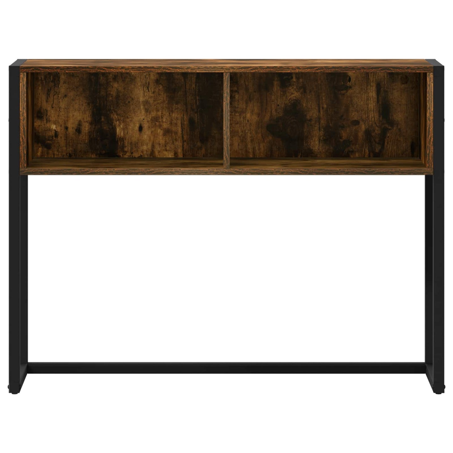 vidaXL End Table Smoke Oak 100 x 36 x 75 cm Engineered Wood 5