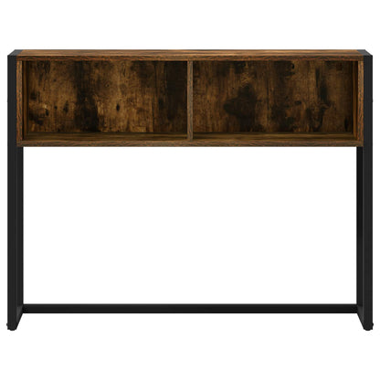 vidaXL End Table Smoke Oak 100 x 36 x 75 cm Engineered Wood 5