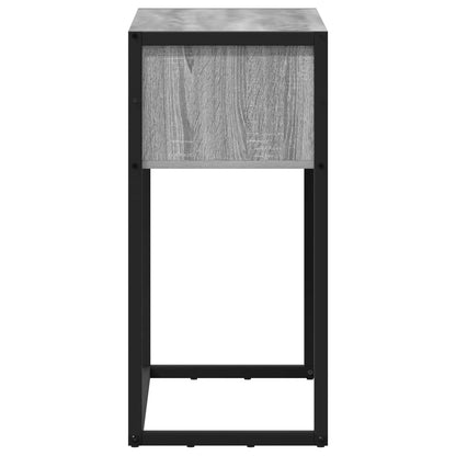 vidaXL End Table Grey Sonoma 100 x 36 x 75 cm Engineered Wood 6