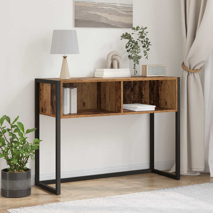 vidaXL End Table Old Wood 100 x 36 x 75 cm Engineered Wood 1