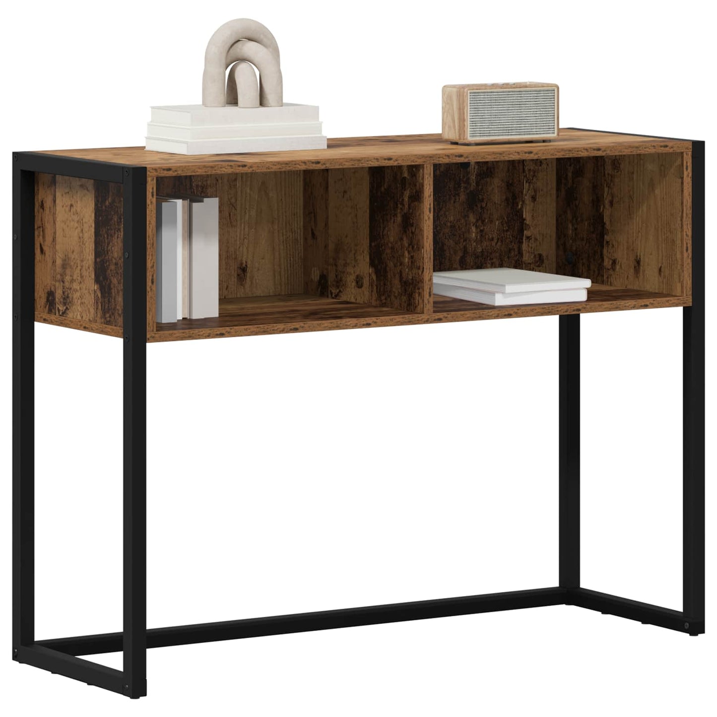 vidaXL End Table Old Wood 100 x 36 x 75 cm Engineered Wood 3