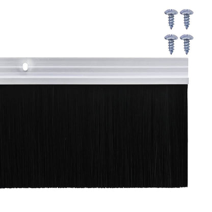 vidaXL Screw-on Door Brush Seals 12 pcs Silver 100 cm Aluminium Alloy 6