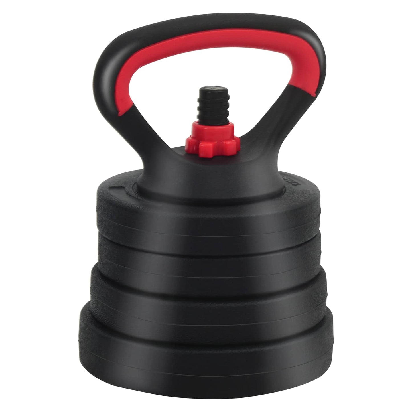 vidaXL 4-in-1 Dumbbell Barbell Kettlebell Set 20 kg Black and Red 5