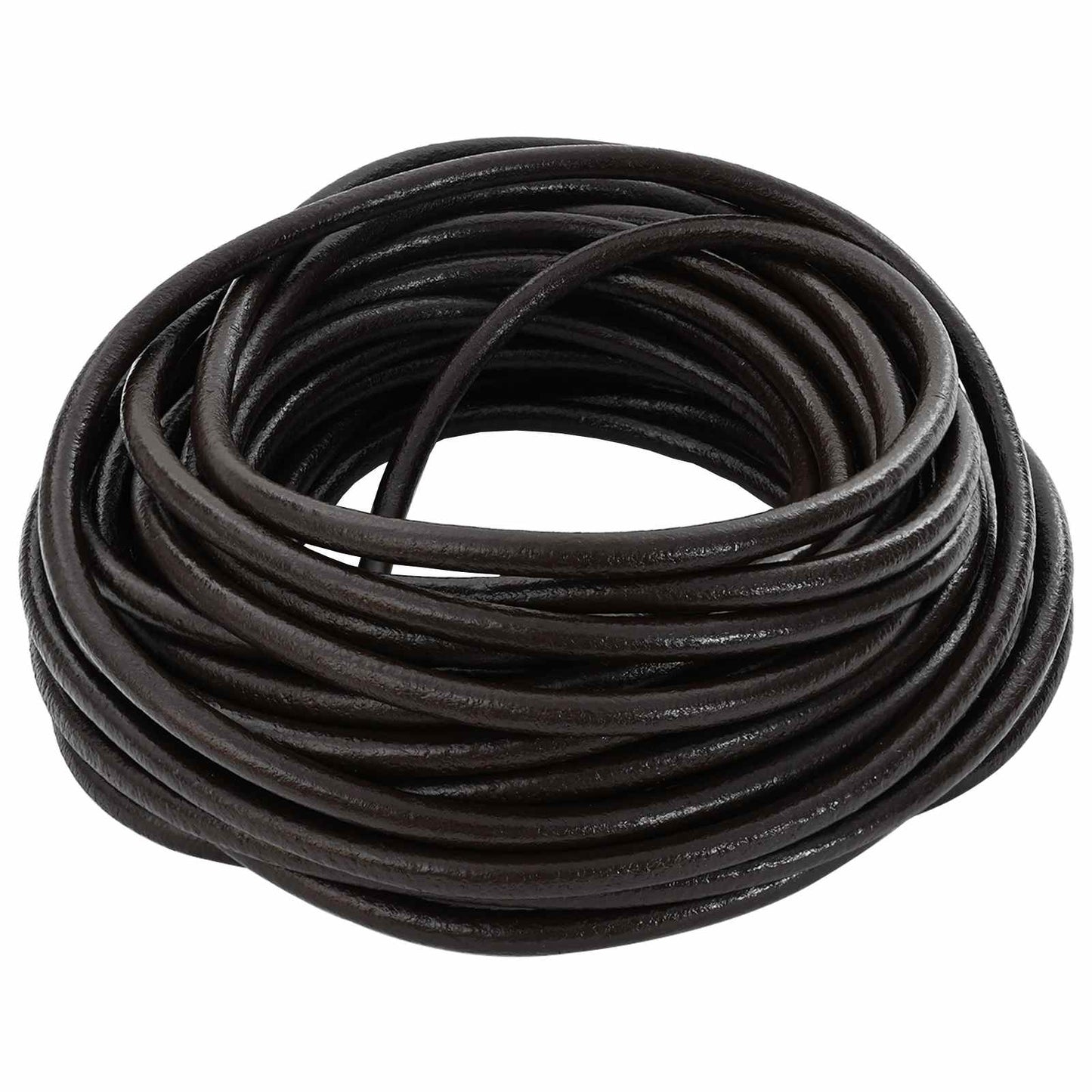 vidaXL Leather Cord 1 Dark Brown Ø5 mm x 50 m Leather 1