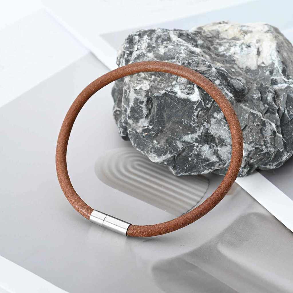 vidaXL Leather Cord 1 Light Brown Ø5 mm x 50 m Leather 5