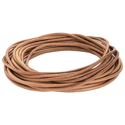 vidaXL Leather Cord 1 Brown Ø5 mm x 50 m Leather 1