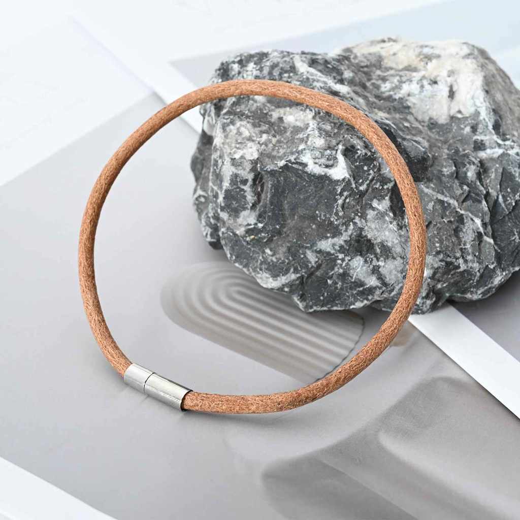 vidaXL Leather Cord 1 Brown Ø5 mm x 50 m Leather 5