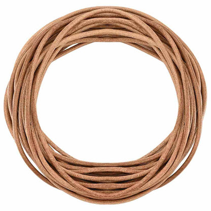 vidaXL Leather Cord 1 Brown Ø5 mm x 50 m Leather 3
