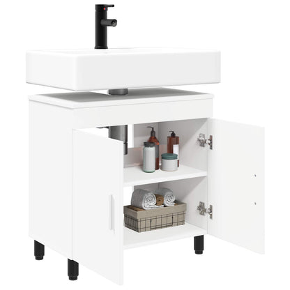 vidaXL Bathroom Vanity Unit White 60 x 35 x 60 cm Engineered Wood 3