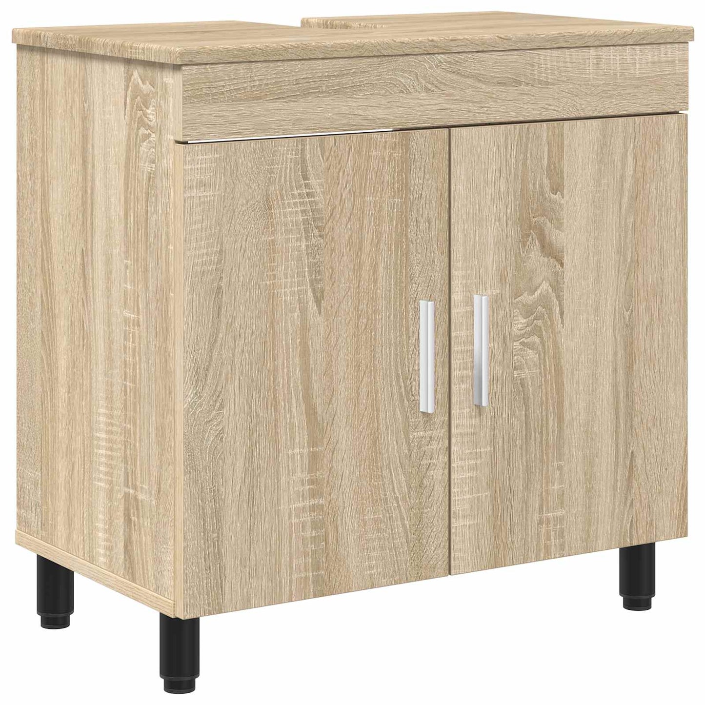 vidaXL Bathroom Vanity Unit Sonoma Oak 60 x 35 x 60 cm Engineered Wood 2