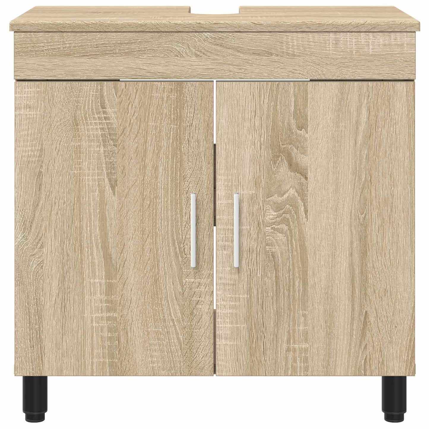 vidaXL Bathroom Vanity Unit Sonoma Oak 60 x 35 x 60 cm Engineered Wood 5
