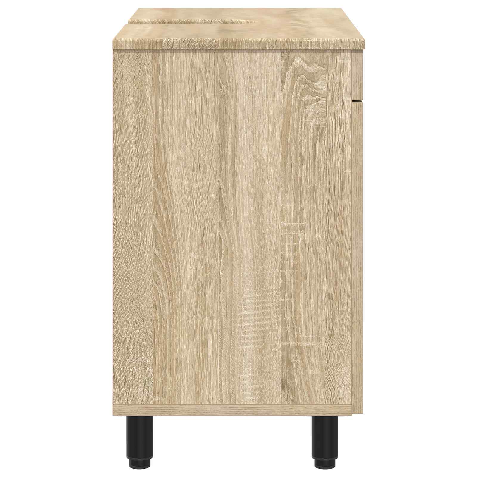 vidaXL Bathroom Vanity Unit Sonoma Oak 60 x 35 x 60 cm Engineered Wood 6