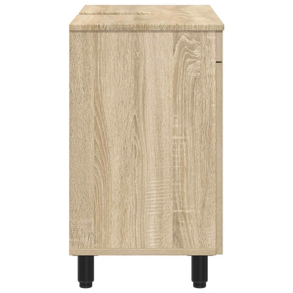 vidaXL Bathroom Vanity Unit Sonoma Oak 60 x 35 x 60 cm Engineered Wood 6