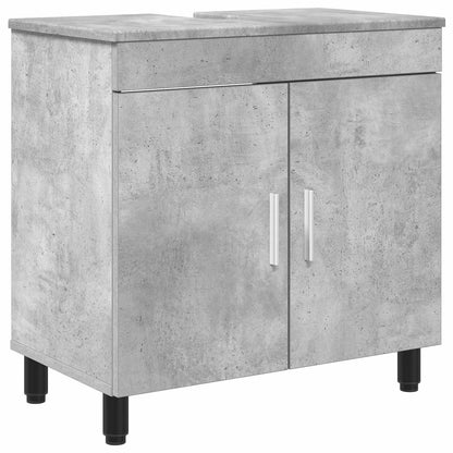 vidaXL Bathroom Vanity Unit Concrete Grey 60 x 35 x 60 cm 2