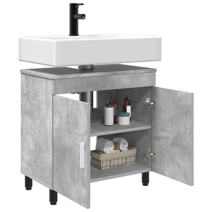 vidaXL Bathroom Vanity Unit Concrete Grey 60 x 35 x 60 cm 3