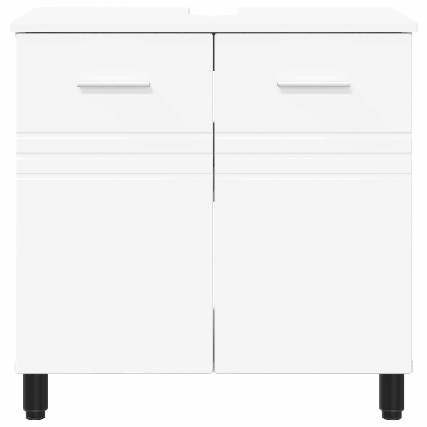 vidaXL Bathroom Vanity Unit White 60 x 35 x 60 cm Engineered Wood 5