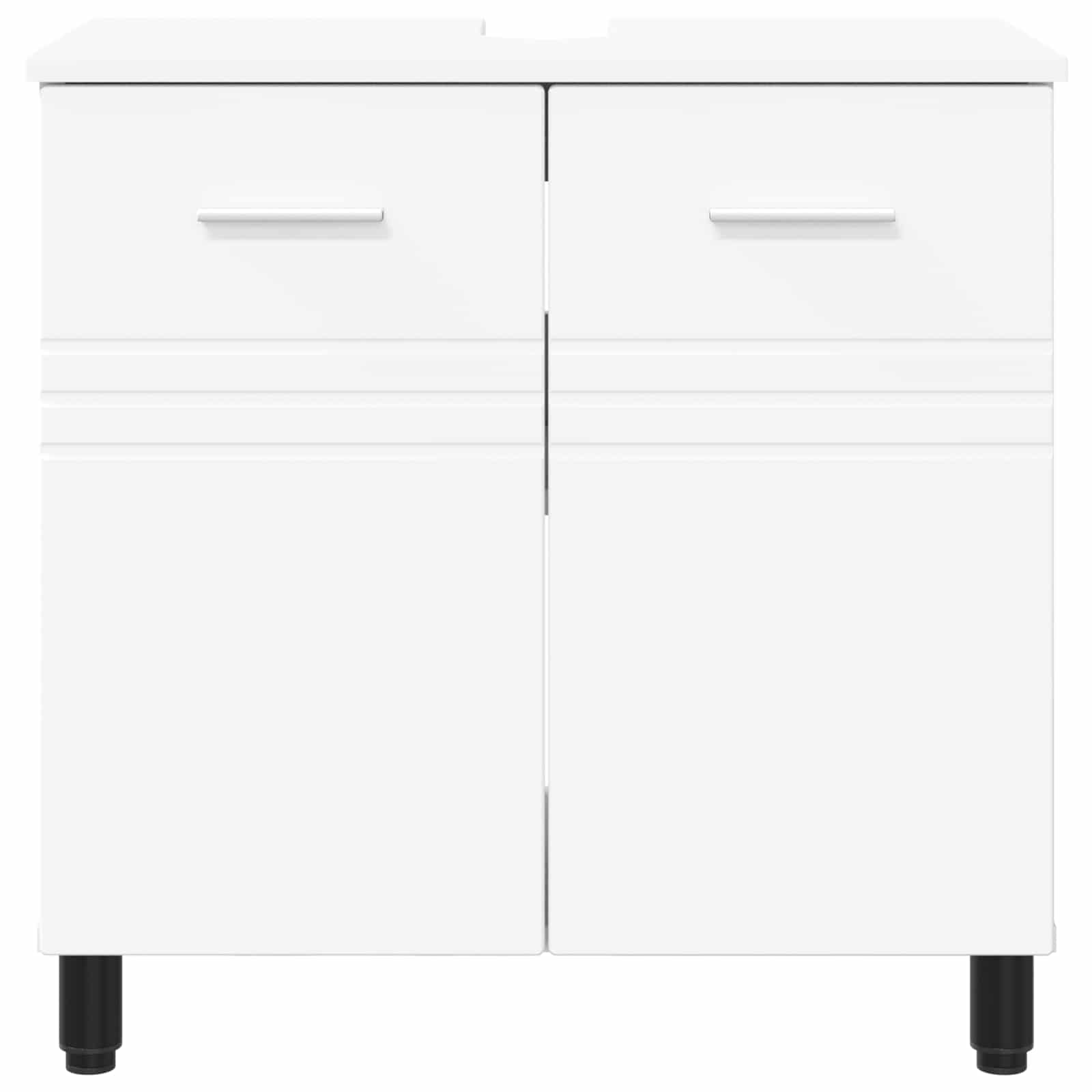 vidaXL Bathroom Vanity Unit White 60 x 35 x 60 cm Engineered Wood 5