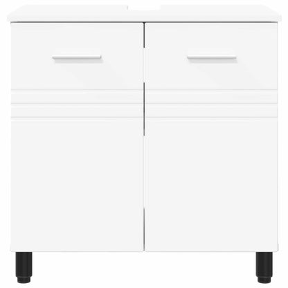 vidaXL Bathroom Vanity Unit White 60 x 35 x 60 cm Engineered Wood 5