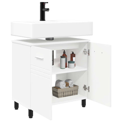 vidaXL Bathroom Vanity Unit White 60 x 35 x 60 cm Engineered Wood 3