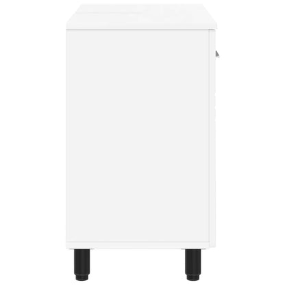vidaXL Bathroom Vanity Unit White 60 x 35 x 60 cm Engineered Wood 6