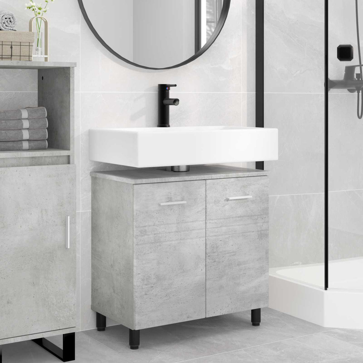 vidaXL Bathroom Vanity Unit 60 x 35 x 60 cm Engineered Wood