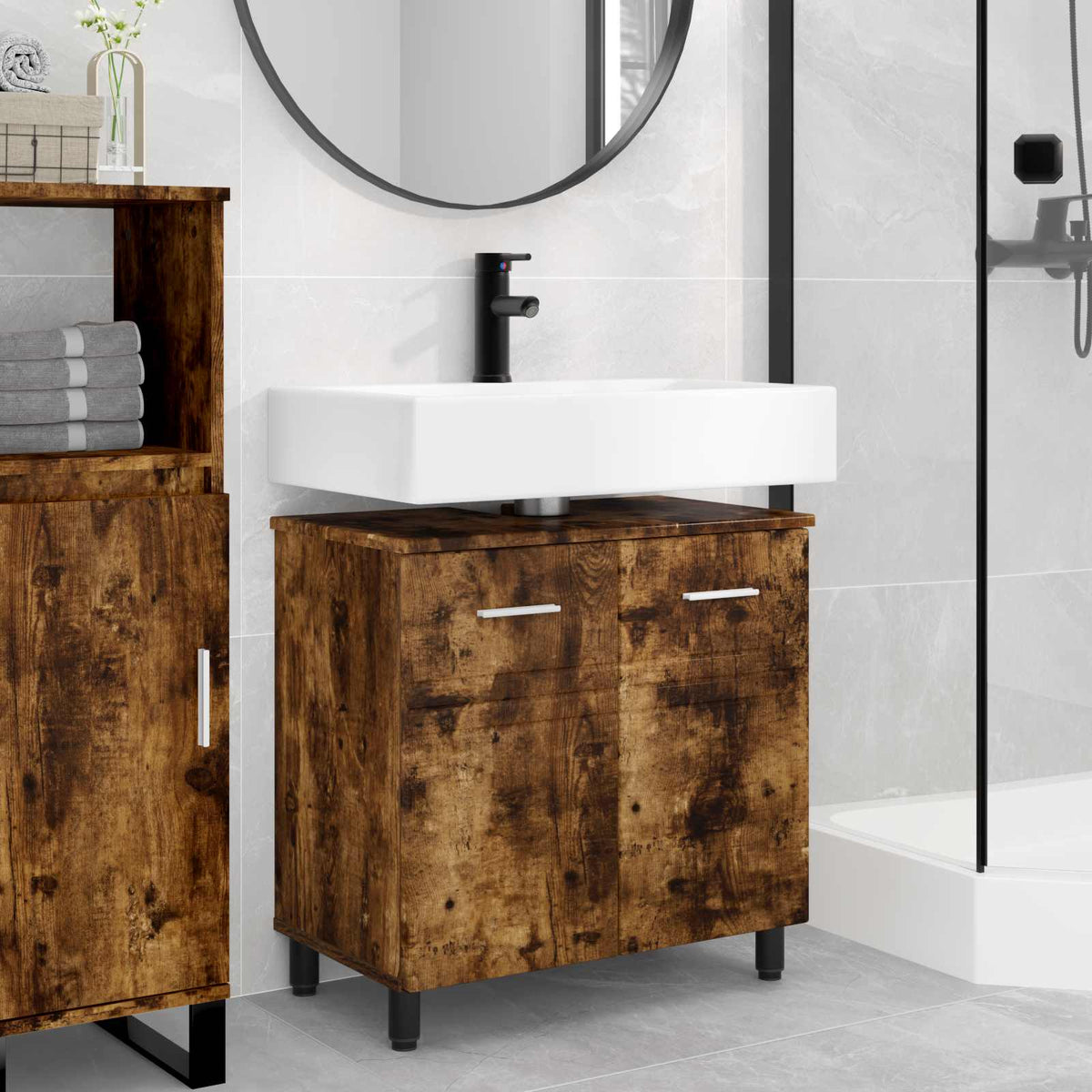 vidaXL Bathroom Vanity Unit 60 x 35 x 60 cm Engineered Wood