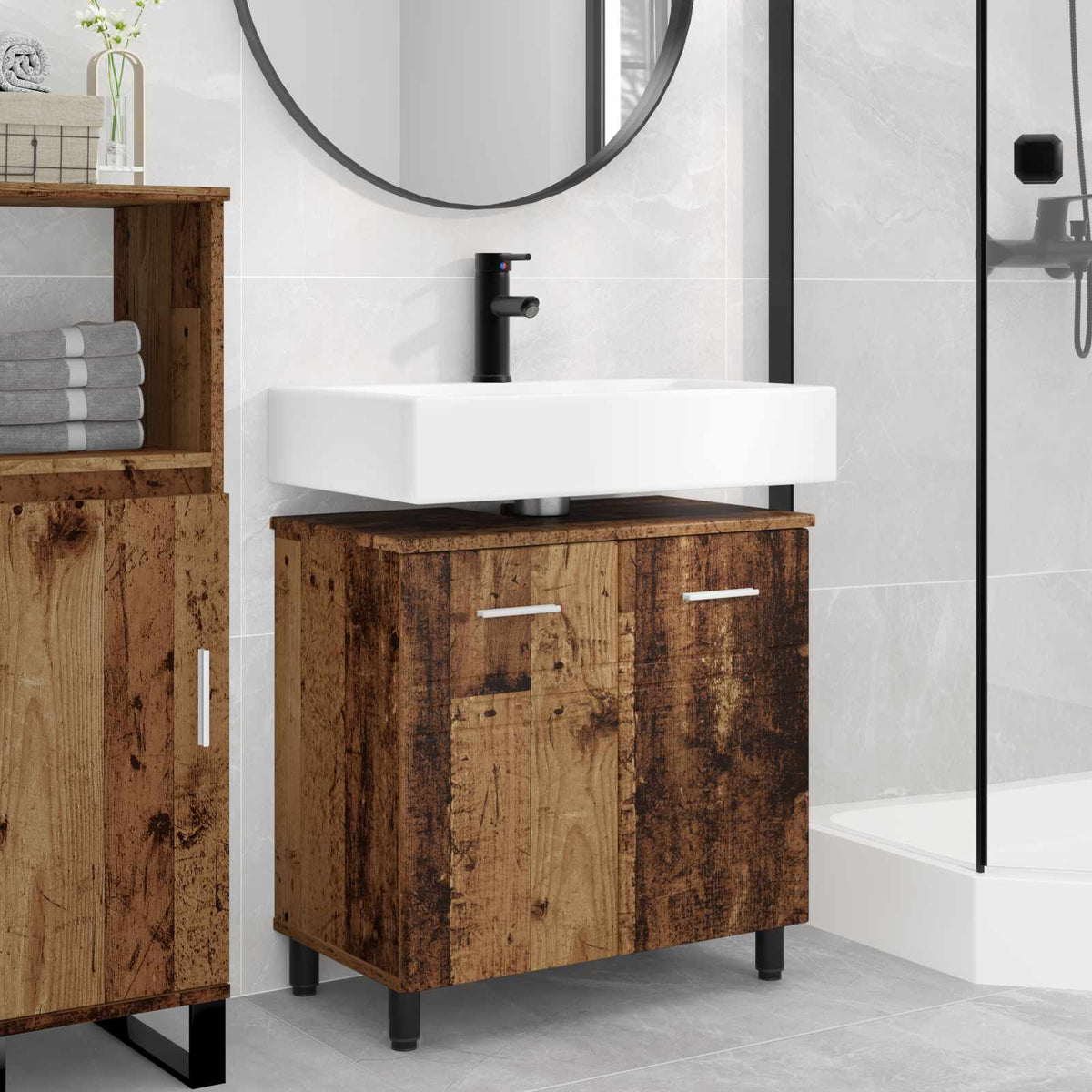 vidaXL Bathroom Vanity Unit 60 x 35 x 60 cm Engineered Wood
