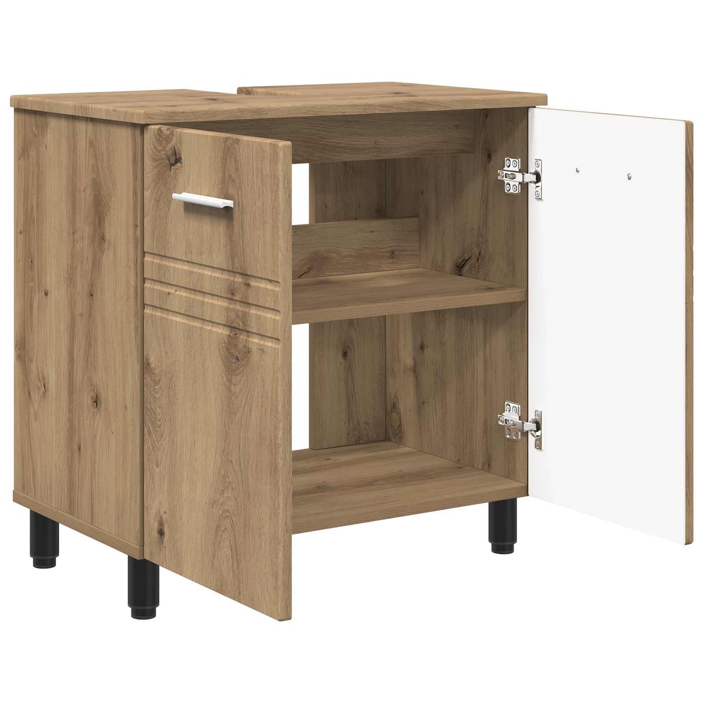 vidaXL Bathroom Vanity Unit Artisan Oak 60 x 35 x 60 cm 4