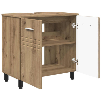 vidaXL Bathroom Vanity Unit Artisan Oak 60 x 35 x 60 cm 4