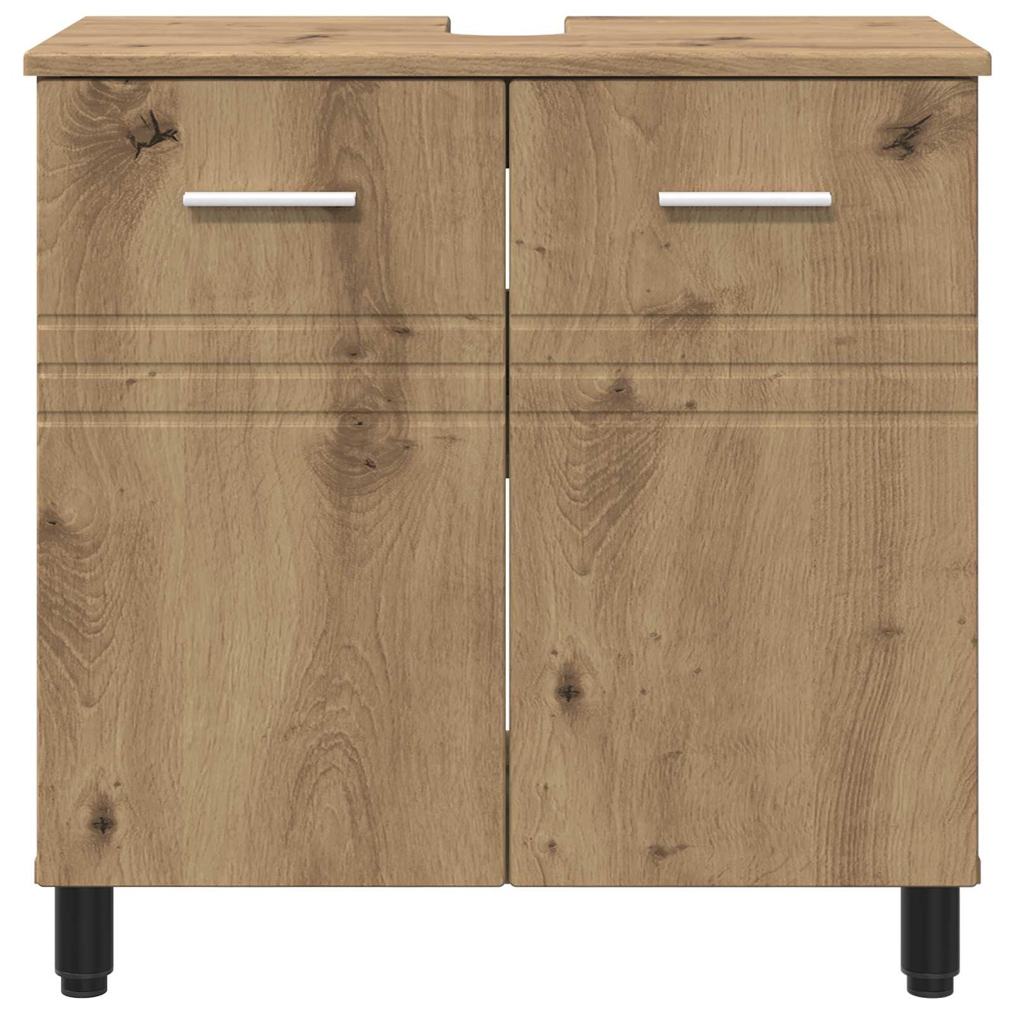 vidaXL Bathroom Vanity Unit Artisan Oak 60 x 35 x 60 cm 5