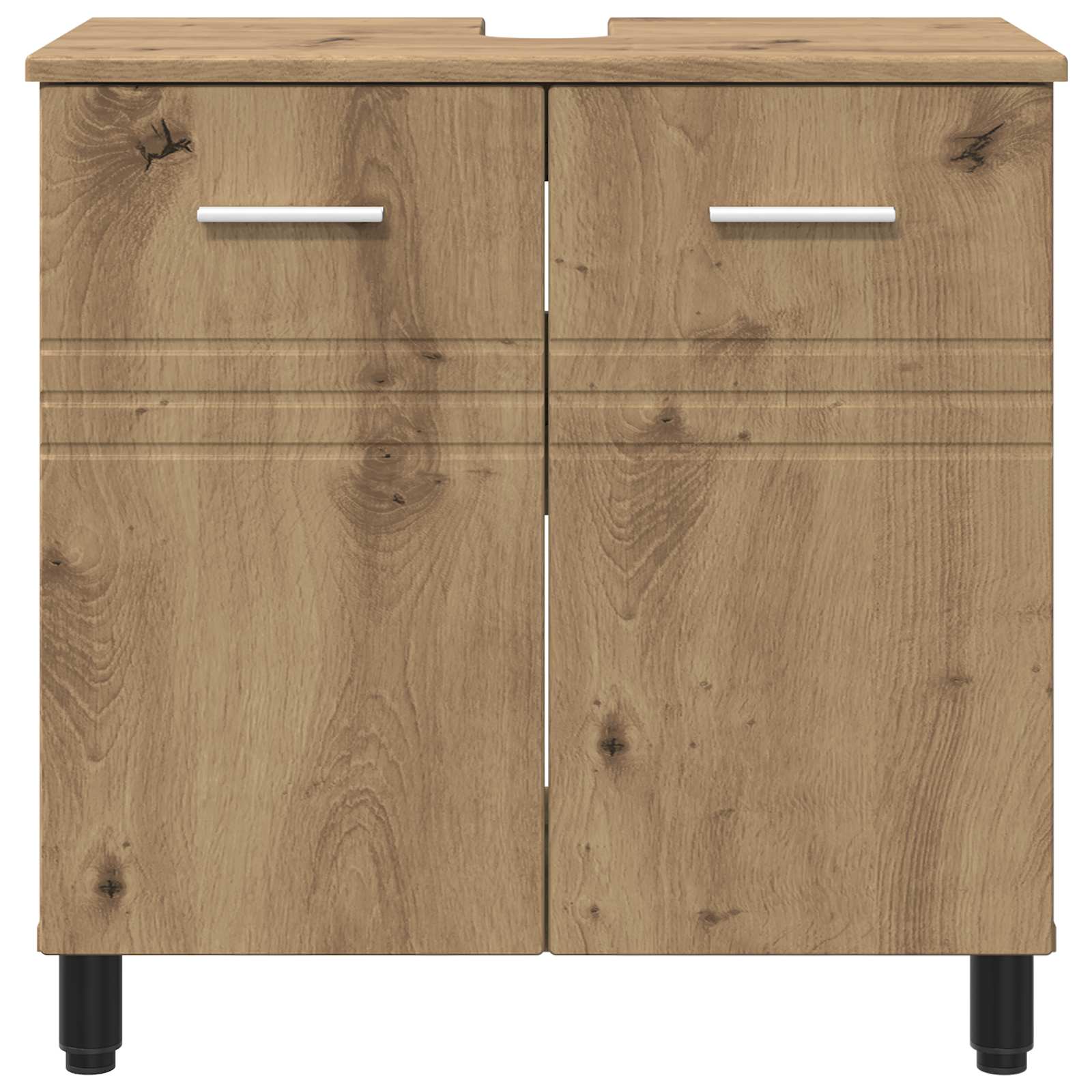 vidaXL Bathroom Vanity Unit Artisan Oak 60 x 35 x 60 cm 5