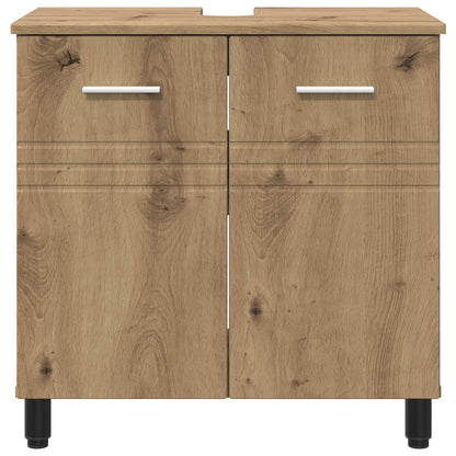 vidaXL Bathroom Vanity Unit Artisan Oak 60 x 35 x 60 cm 5