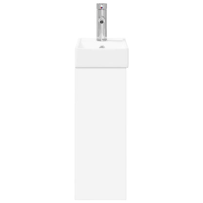 Bathroom Vanity Unit with Tap 40.5 x 22.5 x 62 cm White