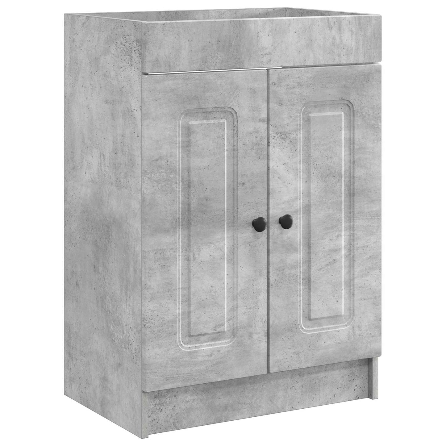 vidaXL Bathroom under Sink Cabinet Concrete Grey 56 x 37.5 x 81 cm 2