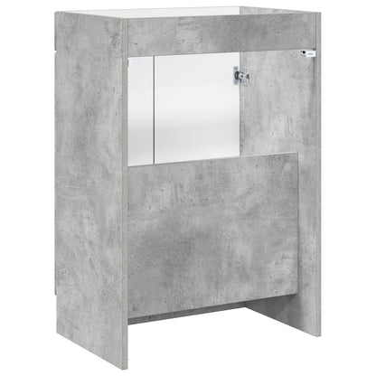 vidaXL Bathroom under Sink Cabinet Concrete Grey 56 x 37.5 x 81 cm 6