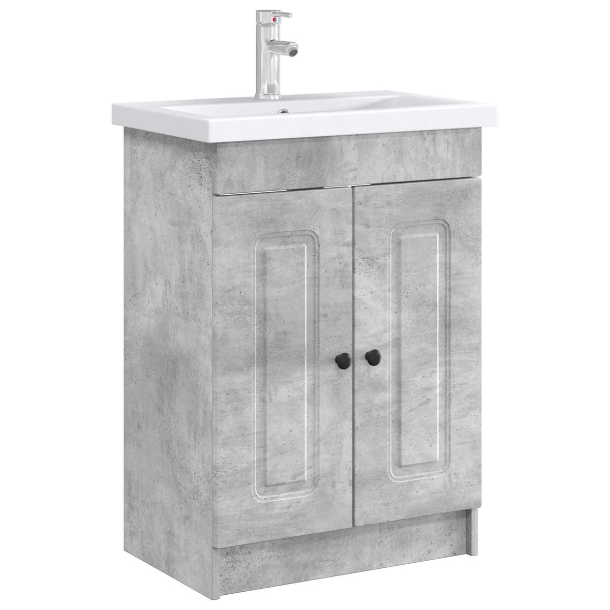 Bathroom under Sink Cabinet Concrete grey 78.5 x 37.5 x 81 cm