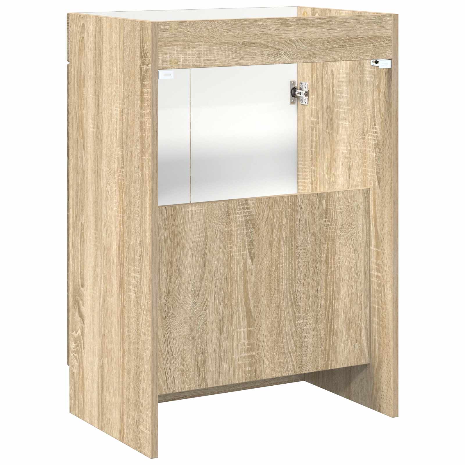 vidaXL Bathroom under Sink Cabinet Sonoma Oak 56 x 37.5 x 81 cm 6